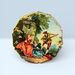 Stratton Vintage Rare England Loose Powder Compact Decorative Mirror